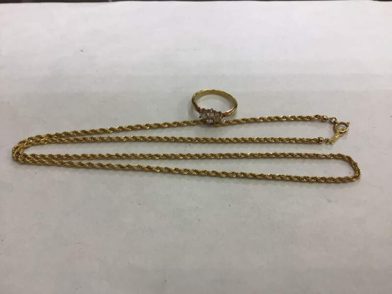 18金 ネックレス リングお買取りしました