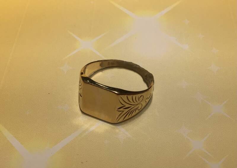 🌾18金 印台 リング をお買取りしました。🌾