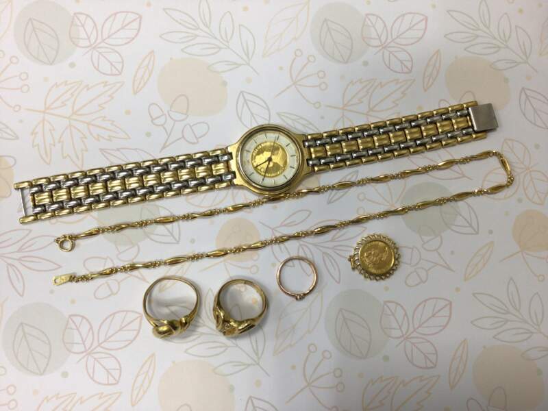 18金 10金 ペンダント リング 時計 をお買取しました。