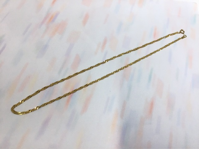 K18ネックレスをお買取りしました