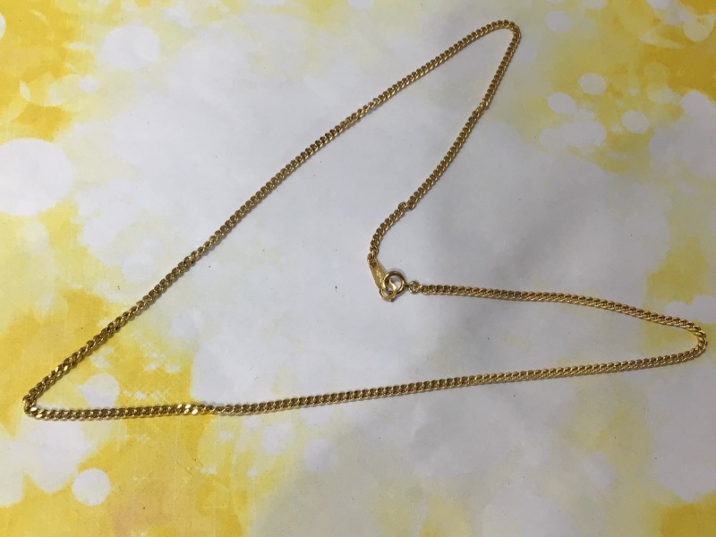 18金 イエローゴールド ネックレス をお買取しました。