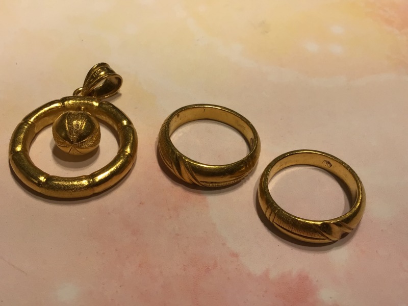 ✨24金 トップ 18金 リング をお買取りしました✨