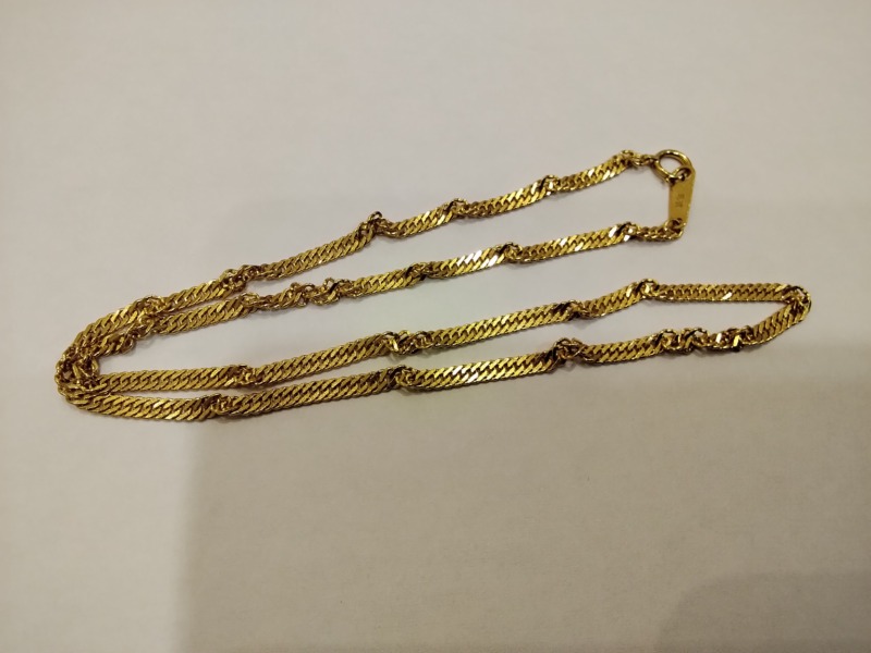 18金ネックレスお買取しました