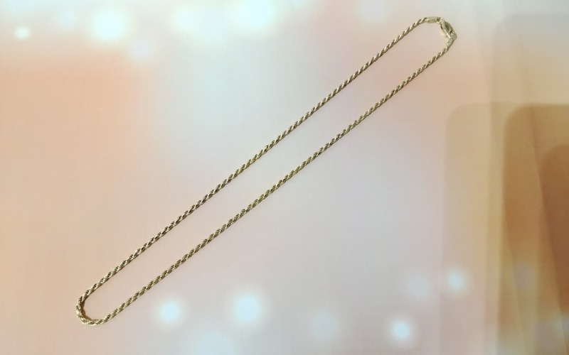 18金 イエローゴールド ネックレス をお買取しました。