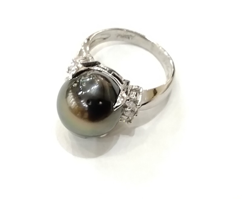 黒真珠 プラチナ リング お買取しました。