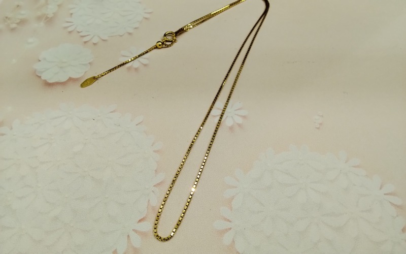 18金 イエローゴールド ネックレス をお買取しました。