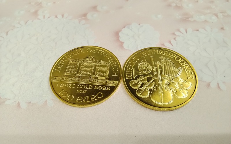 24金 ウイーンコイン1oz をお買取しました。