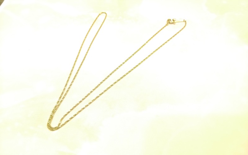 18金 デザインネックレス をお買取しました。