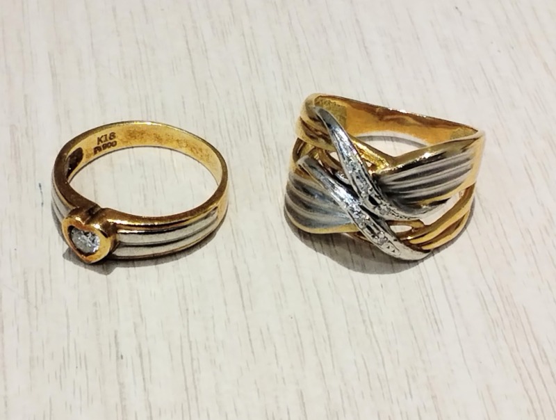 18金 イエローゴールド/プラチナ900 リング 多数 をお買取しました。