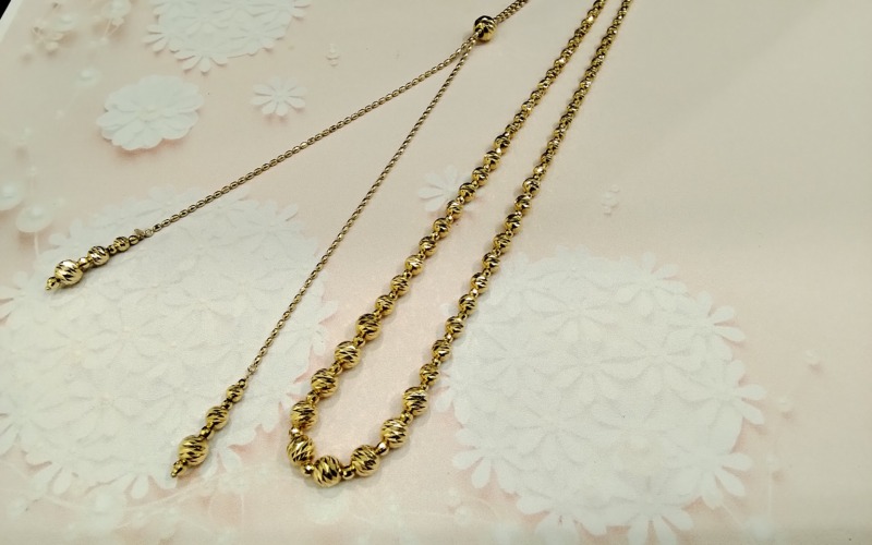 18金 ピンクゴールド ネックレス をお買取しました。
