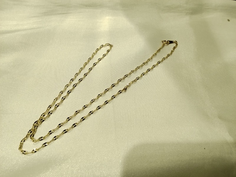 18金 ネックレス をお買い取りしました。