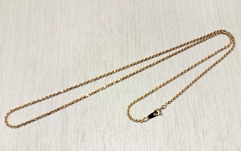 18金 イエローゴールド ネックレス をお買取しました。