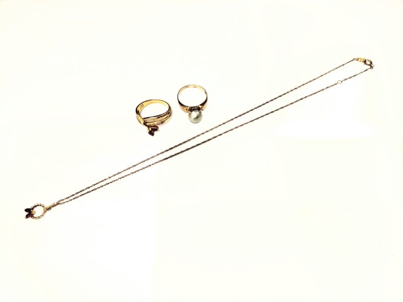 ダイヤモンド ルビー パール 18金 10金 リング ネックレス をお買取りしました。