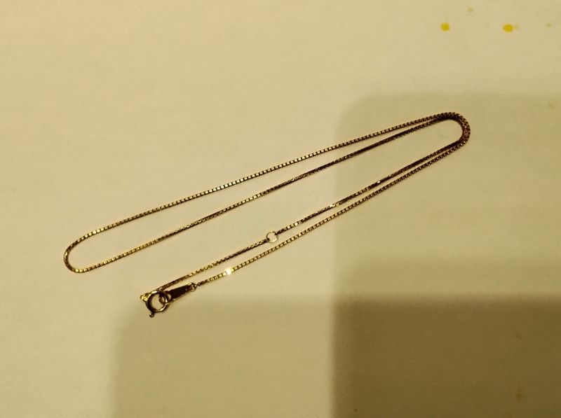 18金ネックレスをお買取りしました。
