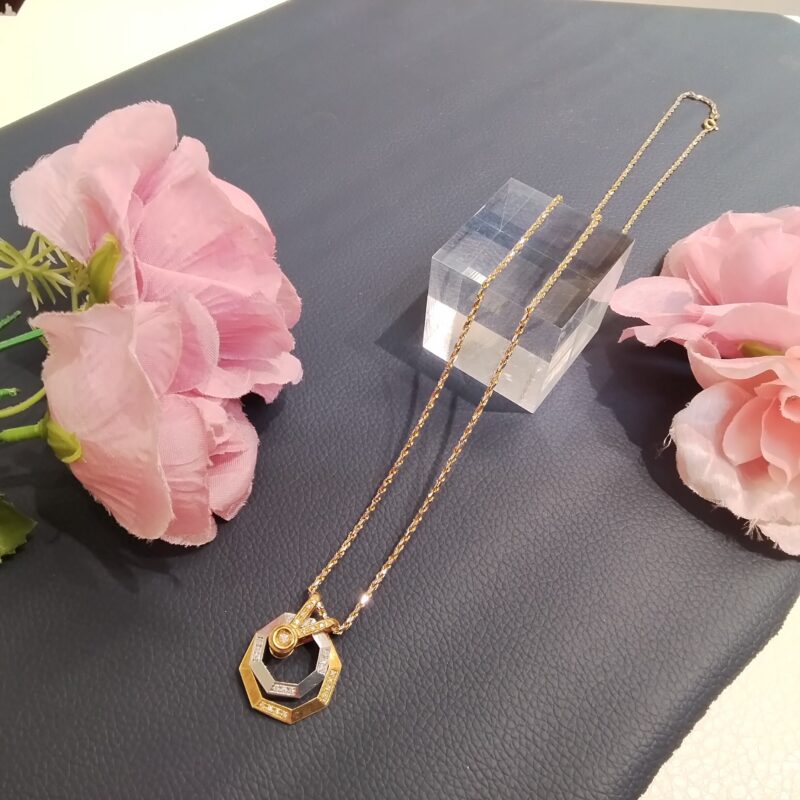 18金 プラチナ900 透明石付 ネックレス をお買取しました✨