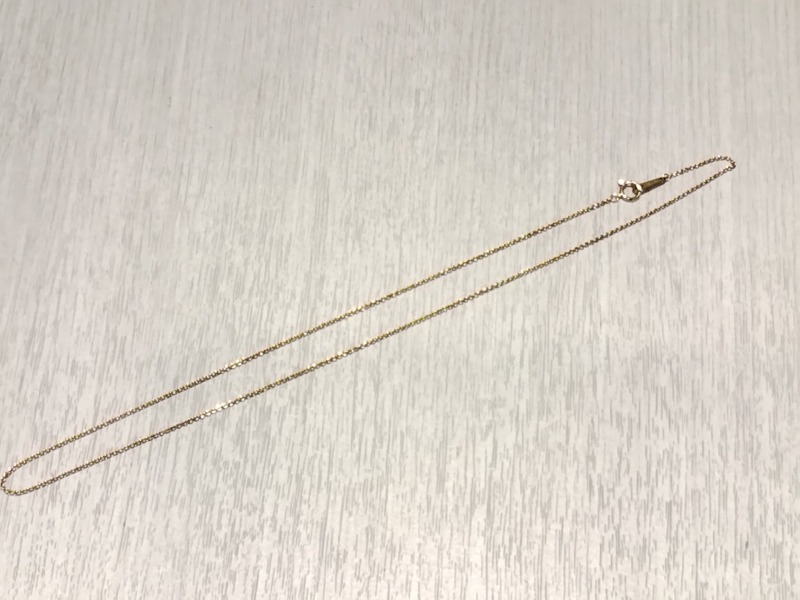 18金 イエローゴールド ネックレス をお買取しました。