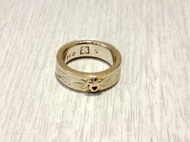 14金 ピンクゴールド リング をお買取しました。