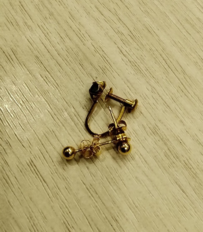 K18ピアス、イヤリング、お買取致しました。