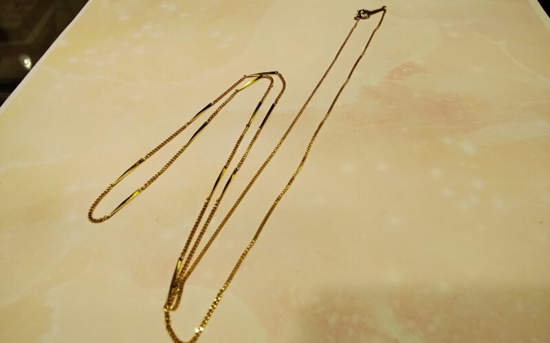 18金 ネックレス をお買取しました。