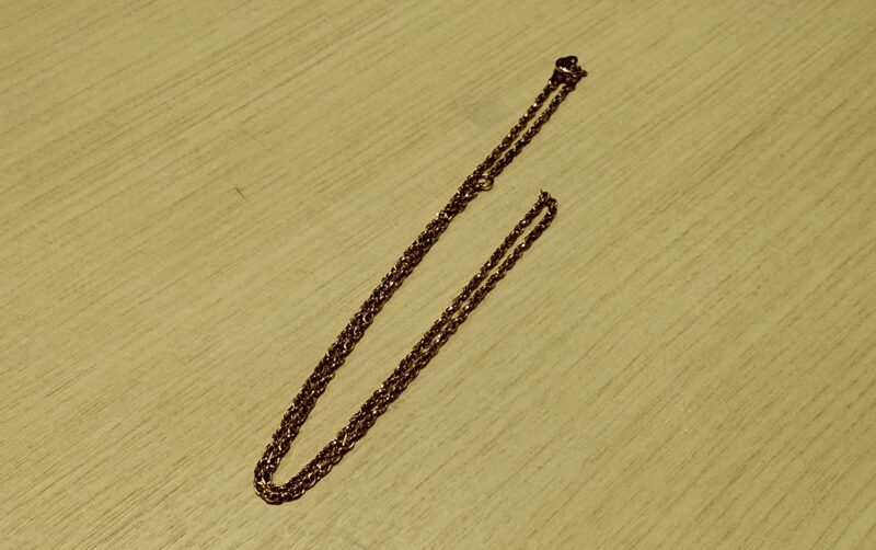K18ネックレス、お買取致しました。