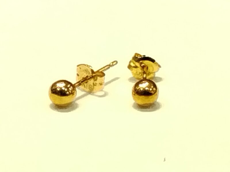 K18　イエローゴールド　ピアス　マルダマ　をお買取しました。