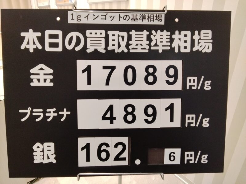 金相場高騰