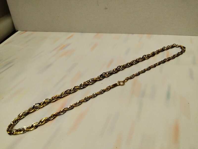 18金 プラチナ コンビ ネックレス をお買取りしました