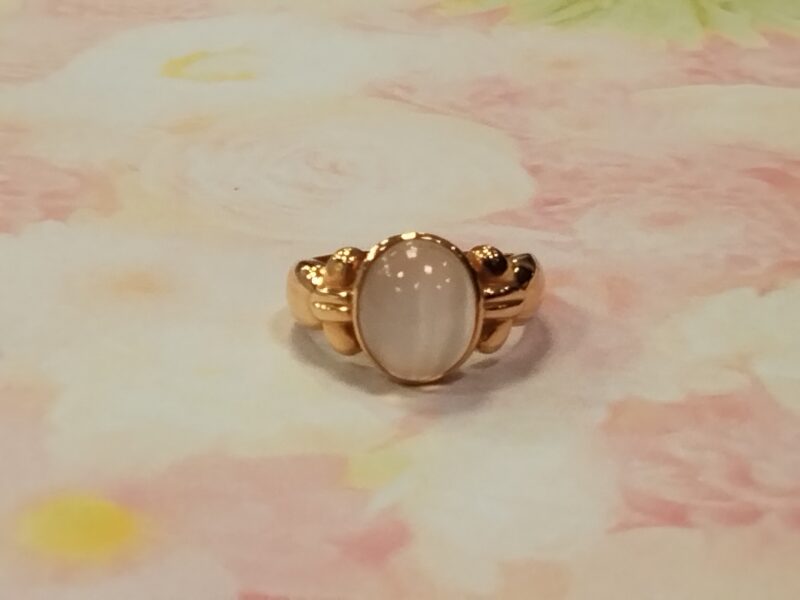 18金 石付きリング をお買取しました。