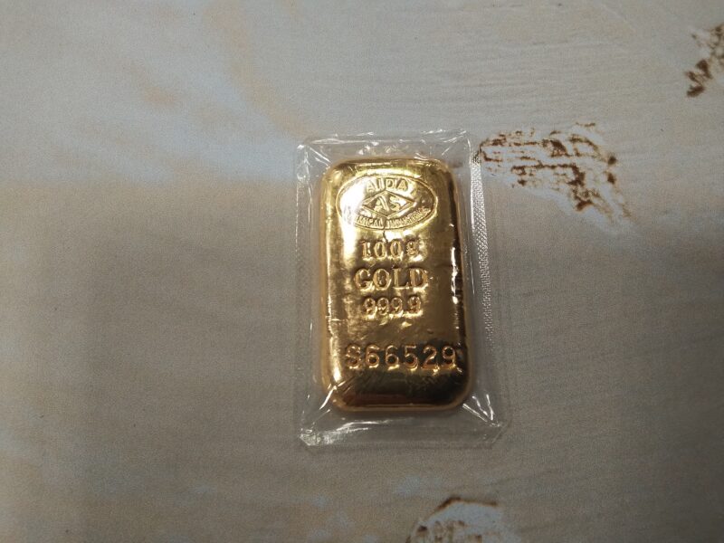 24金インゴットをお買取しました。
