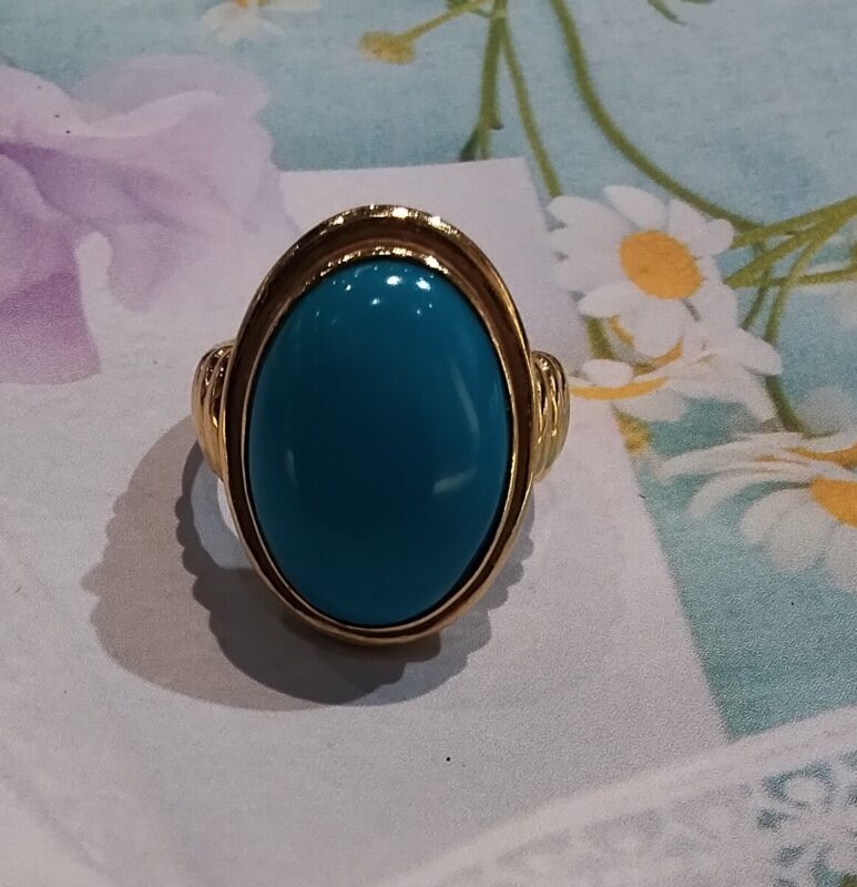 18金 トルコ石付き リングを お買い取り致しました。