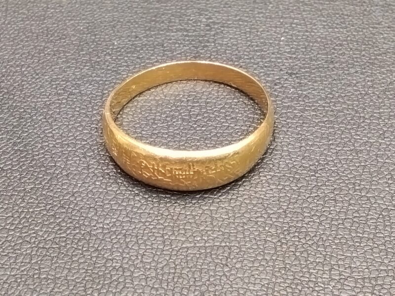 18金 イエローゴールド リング をお買取りしました。