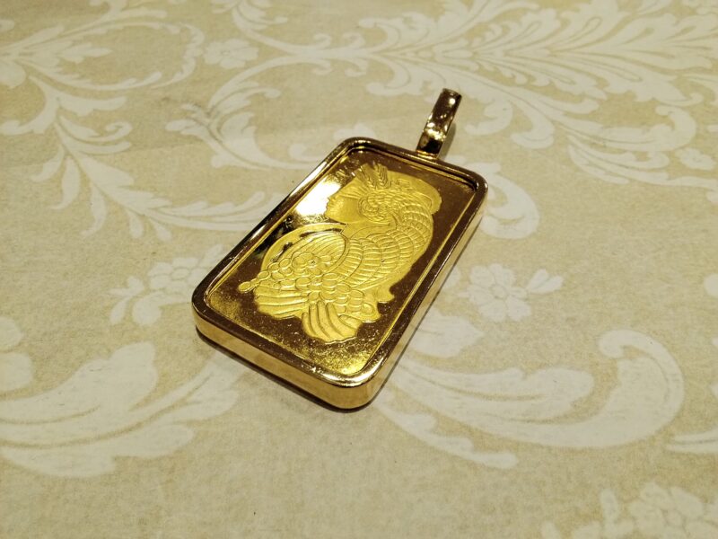 純金 インゴット ペンダント お買取いたしました。