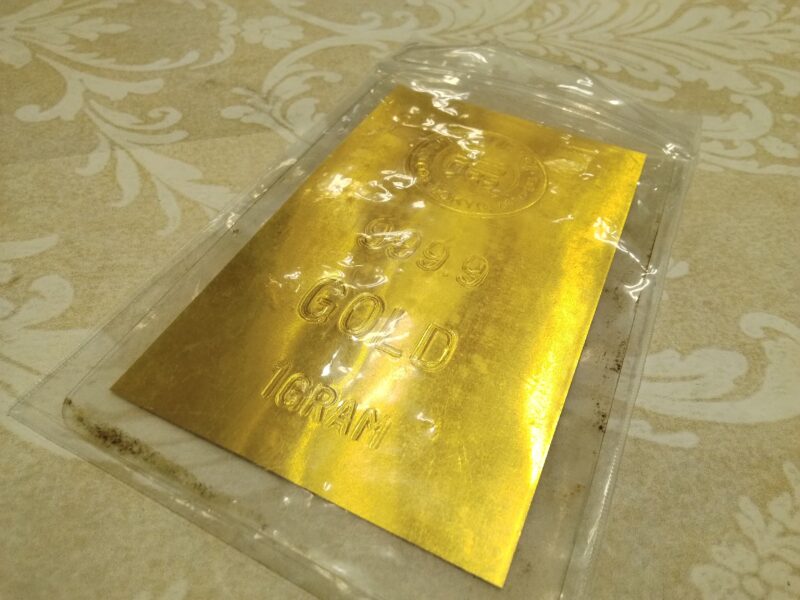 1g 徳力 カード お買取いたしました。