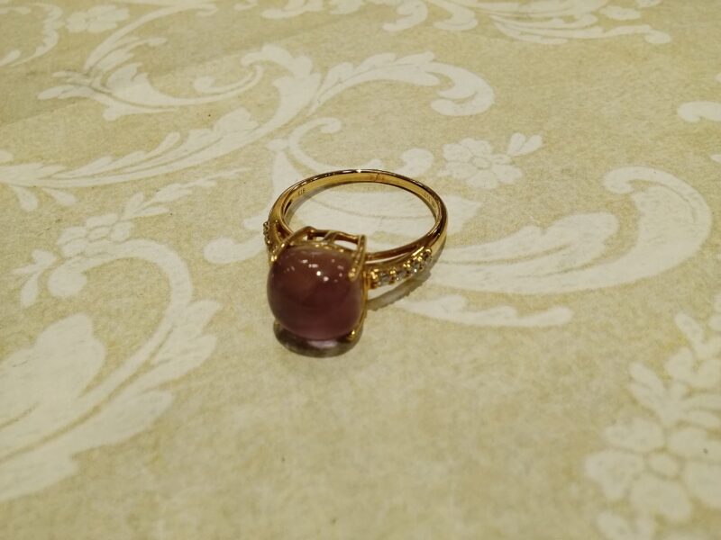 18金 天然石 指輪 をお買取いたしました。
