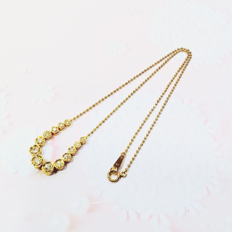 18金 ダイヤモンド ネックレス お買取しました