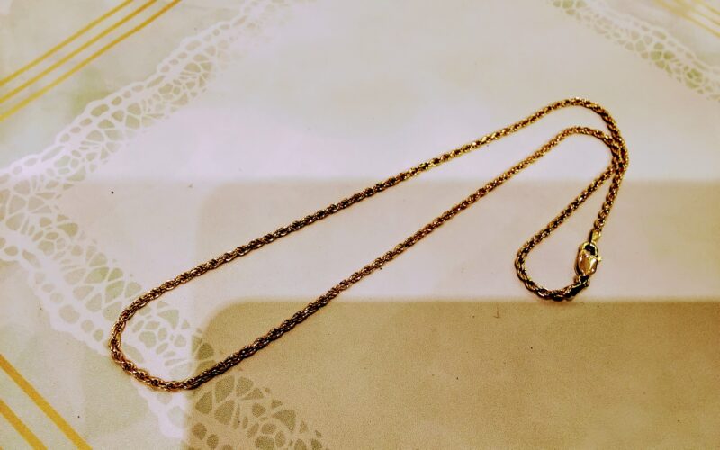 K18 ネックレスをお買取しました。