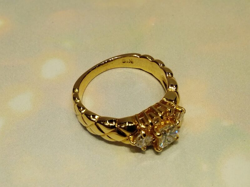 ダイヤモンド 18金イエローゴールドリングをお買取りしました✨