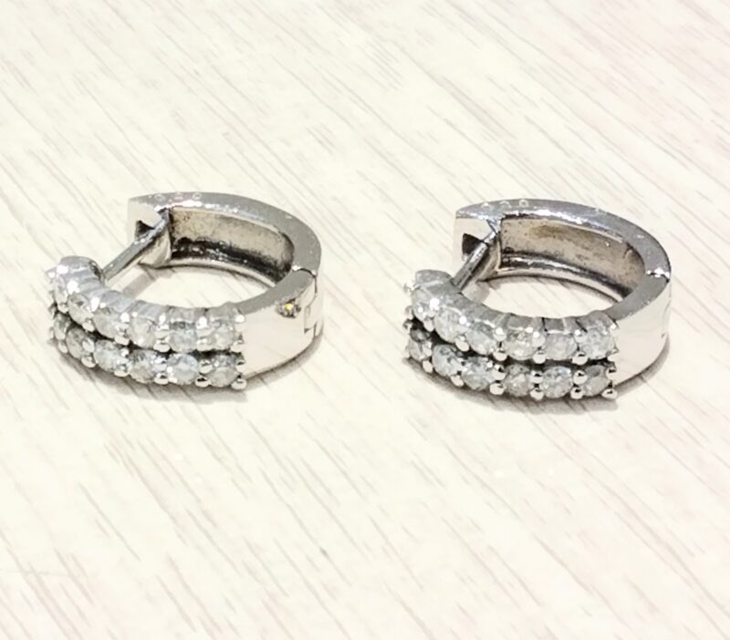 14金 ホワイトゴールド ピアス をお買取しました。