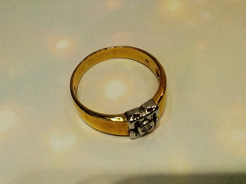 ダイヤモンド18金 プラチナリングをお買取りしました✨