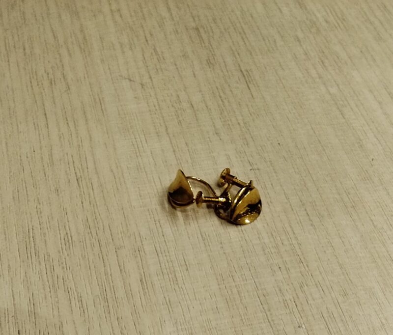 K18イヤリング、お買取致しました。