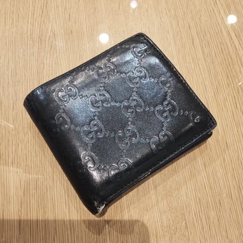 GUCCI グッチシマ 二つ折り財布 をお買取しました!