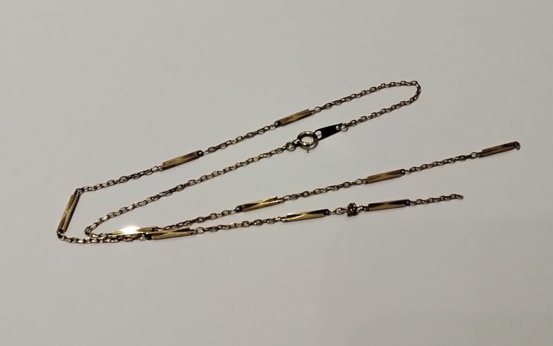 K18切れたネックレスお買取りしました。