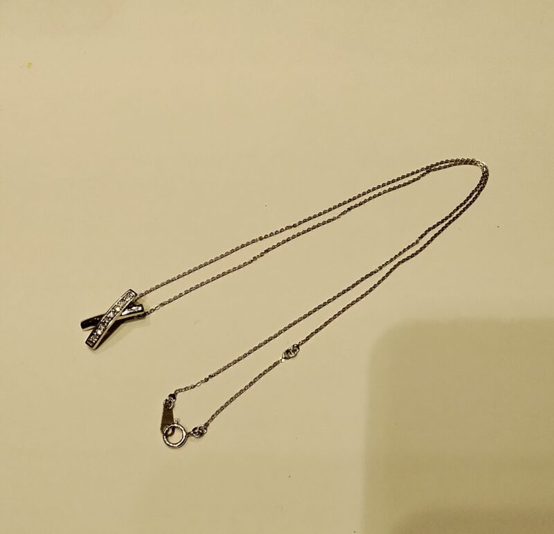 18金WGプチネックレスをお買取りしました。