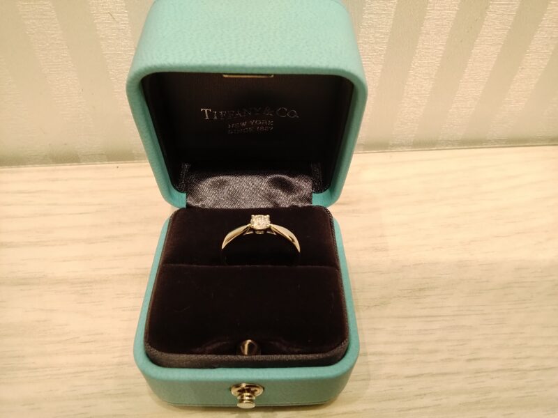 プラチナ950 Tiffany ダイヤモンド リング をお買取しました