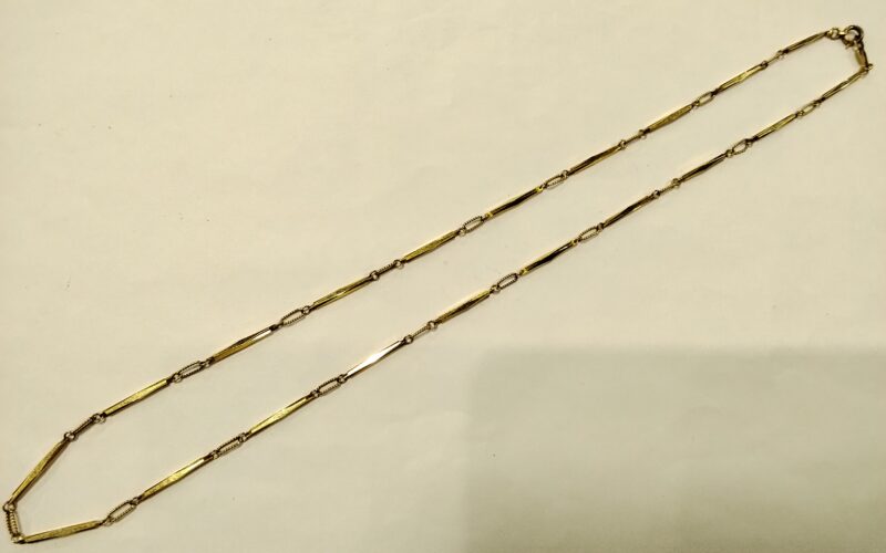 18金ネックレスを買取しました。