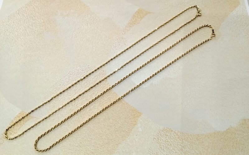 18金 イエローゴールド ネックレス をお買取しました。