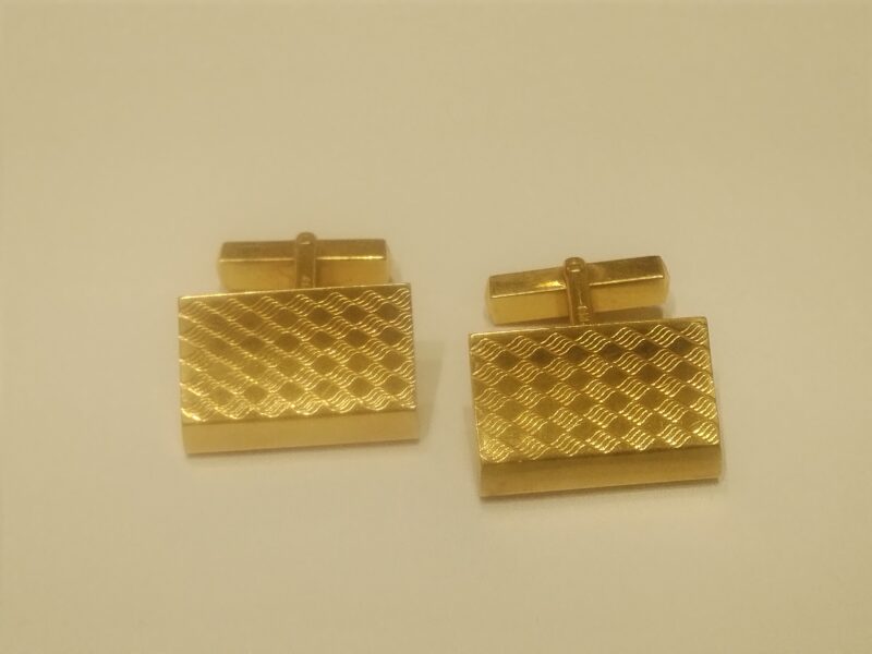 18金 カフス をお買取りしました。