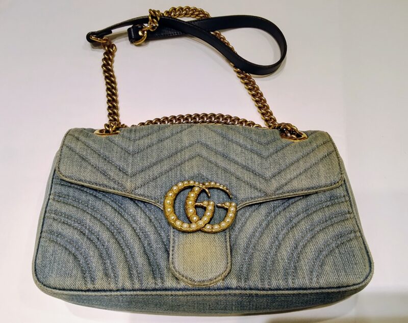 GUCCI(グッチ)　GGマーモント　チェーンショルダバッグ　をお買取り致しました。