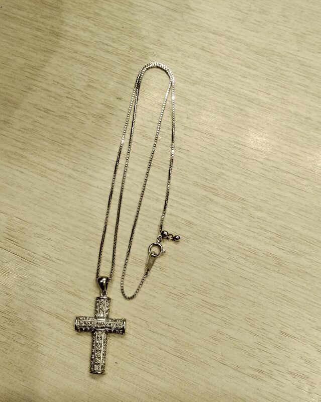 K18WGプチネックレス、お買取致しました。