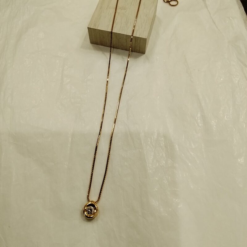 18金のペンダントネックレスをお買取りいたしました。